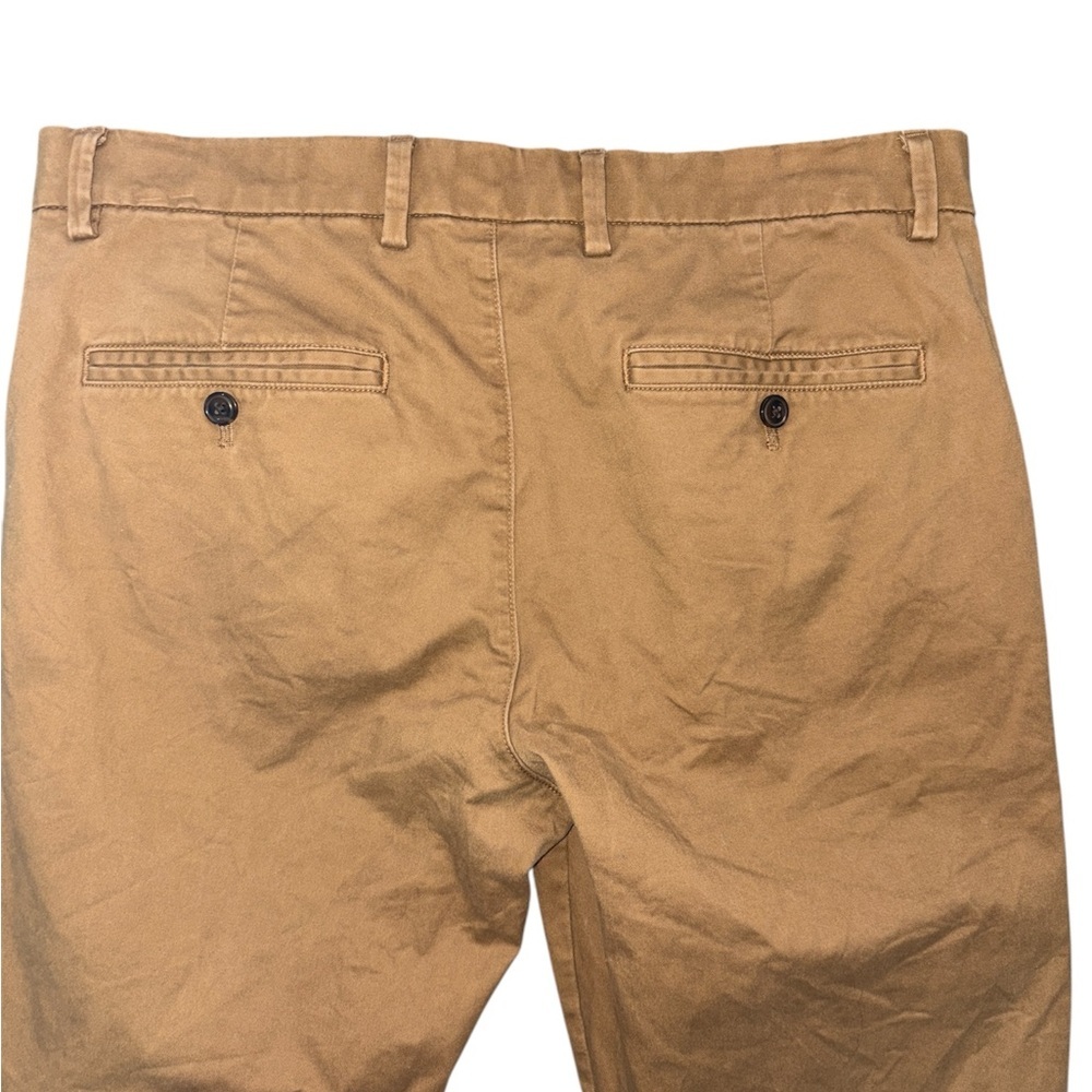 EUC Gap Essential Khaki Skinny‎ Fit Palomino Brown Chino Pants Men’s Size 33X32 - Picture 7 of 10